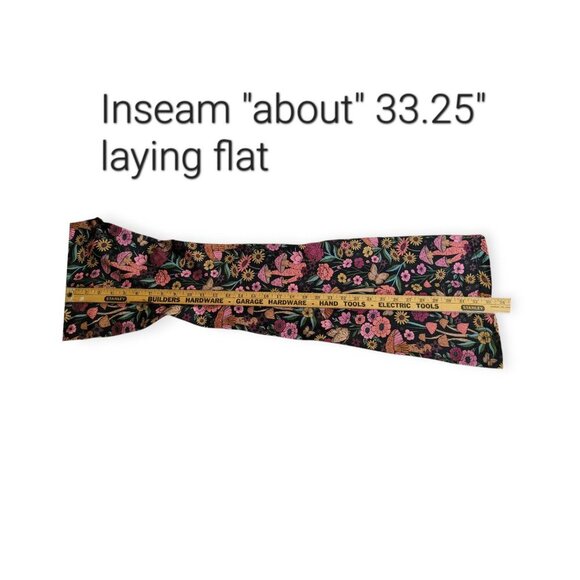 Current Mood Retro Mushroom Print Flared Pants S - Picture 10 of 15